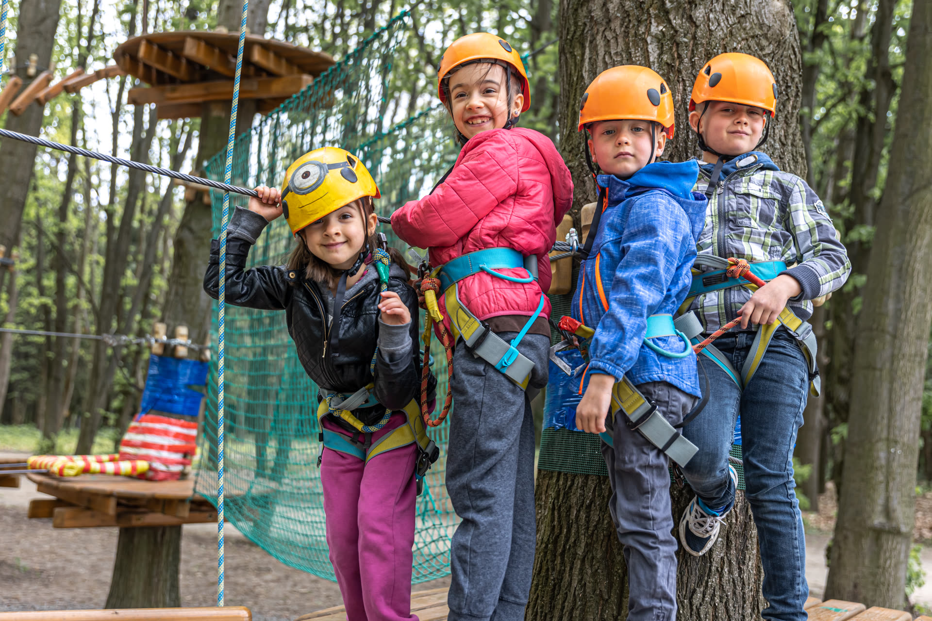 Outdoor team challenge at Hilston Park